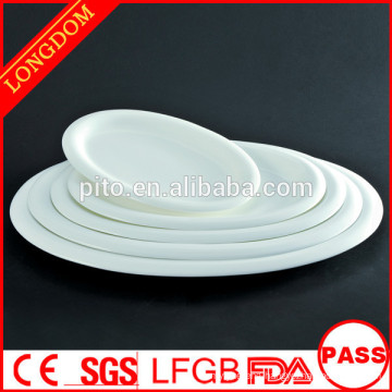 P&T porcelain factory durable restaurant hotel plates porcelain oval dishes